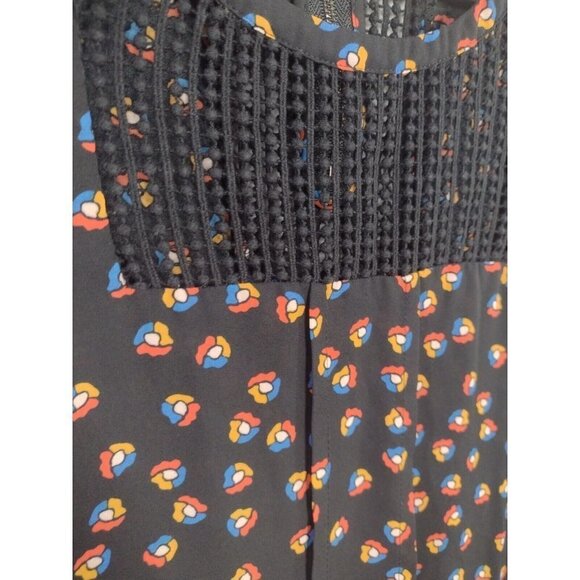 Anthropologie Meadow Rue Crochet Boho Tunic Dress Patterned Women's Size Medium - Picture 3 of 12